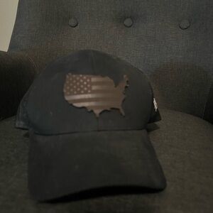 Black USA Flag Cap